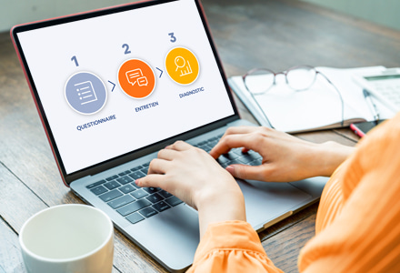 interface utilisateur Prév'score en 3 étapes